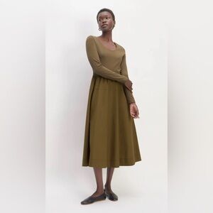 Everlane Riviera Olive Maxi Dress XS